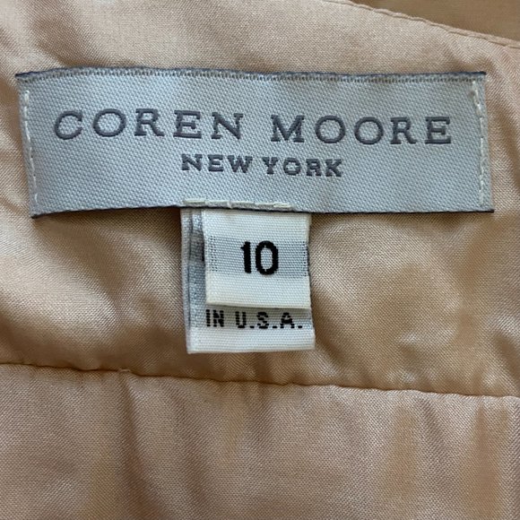 Coren Moore Hannah Chiffon Dress Blush Pink Size 10 NWT - Picture 5 of 7